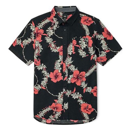 Риза Vans Floral Short Sleeve Shirt Черно | VN0A5E6HZCS, 0