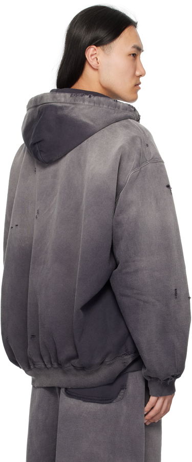 Суитчър Maison MIHARA YASUHIRO Maison MIHARA YASUHIRO Sun Faded Half Zip-Up Hoodie Сиво | A14HD532, 2