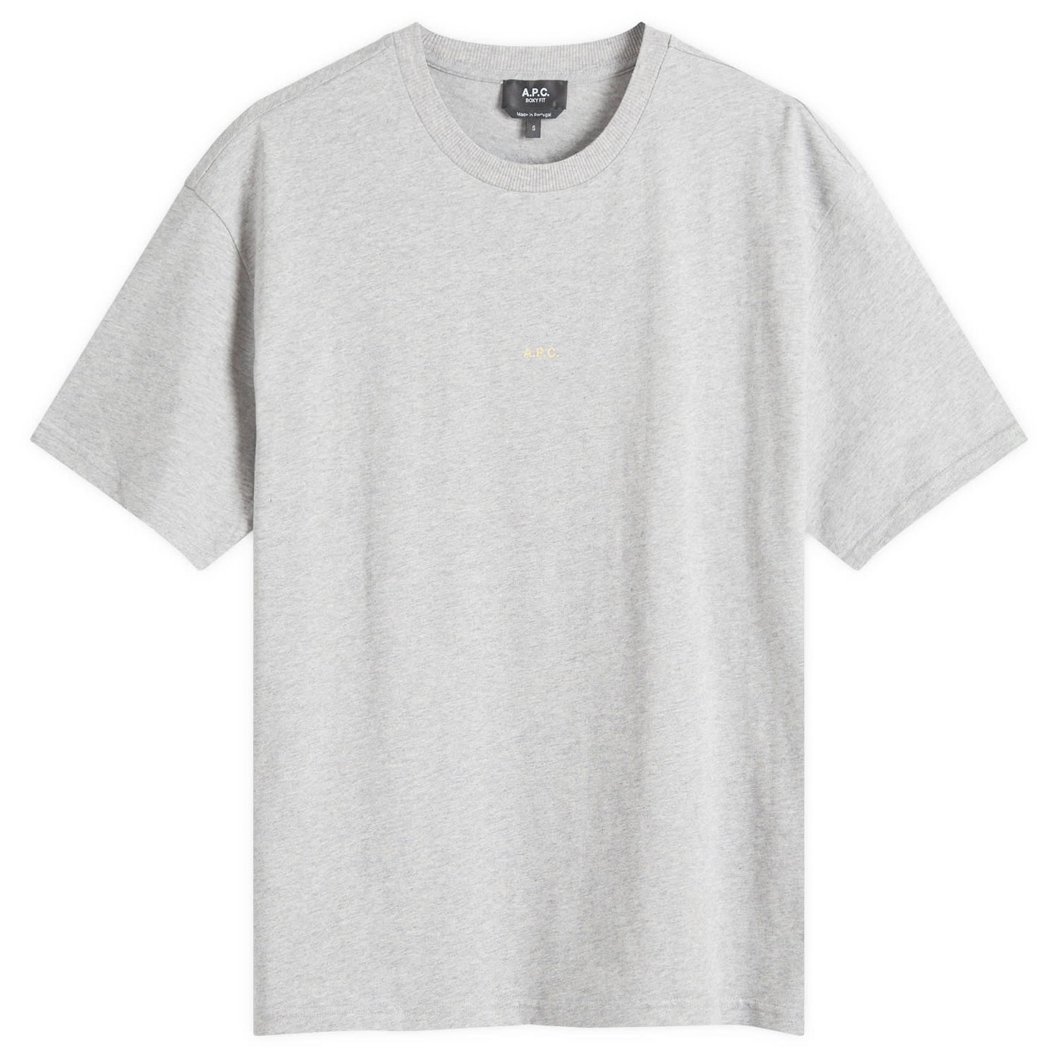 Тениска A.P.C. Micro Logo T-Shirt Сиво | COHBW-H26386-TPP, 0