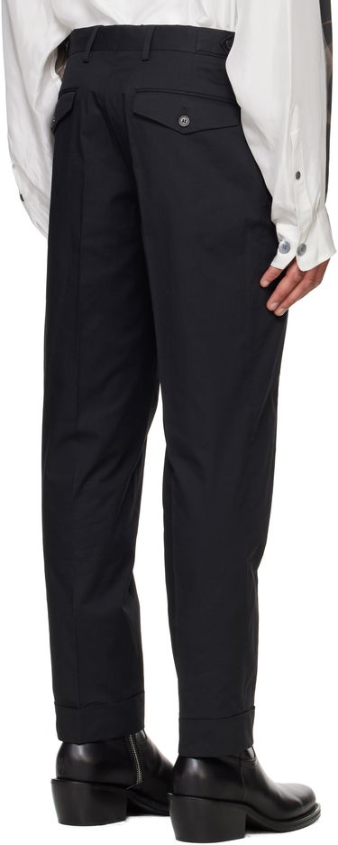 Панталони Dries Van Noten Dries Van Noten Cuffed Trousers Черно | 251-020904-1147, 2