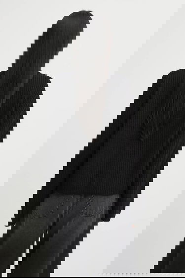 Пуловер Carhartt WIP Michigan Ribbed Knit Collared Wool Blend Sweater Черно | I035379.89XX, 2