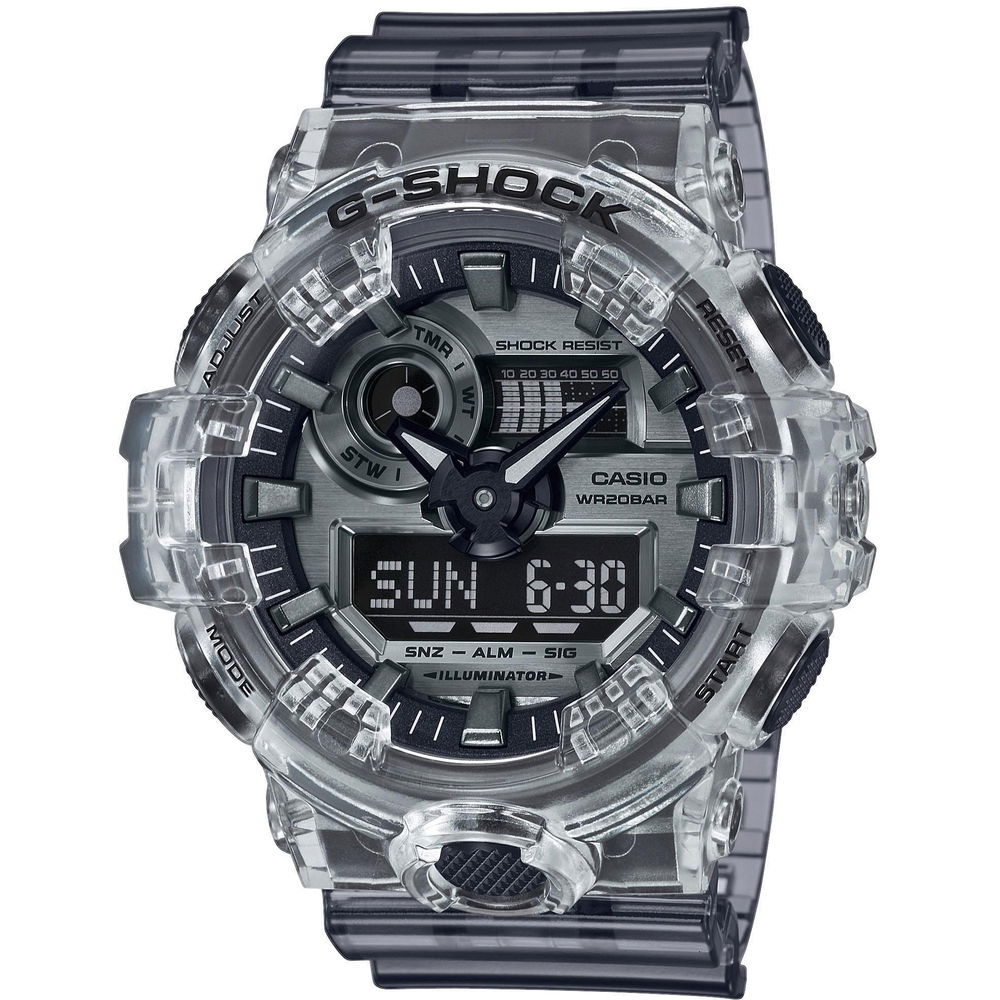 Часовник CASIO G-Shock GA-700SK-1AER Сиво | GA-700SK-1AER, 1