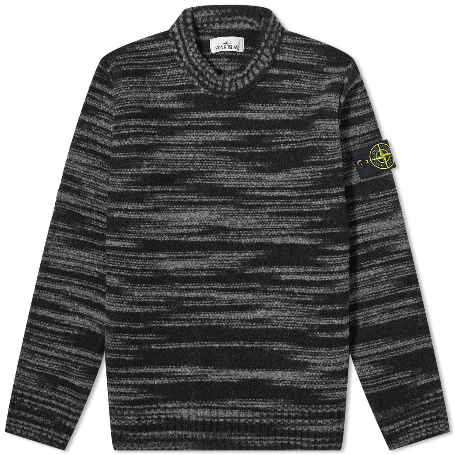 Пуловер Stone Island Reverse Seam Lambswool Crewneck Черно | 7915532-V0029, 0
