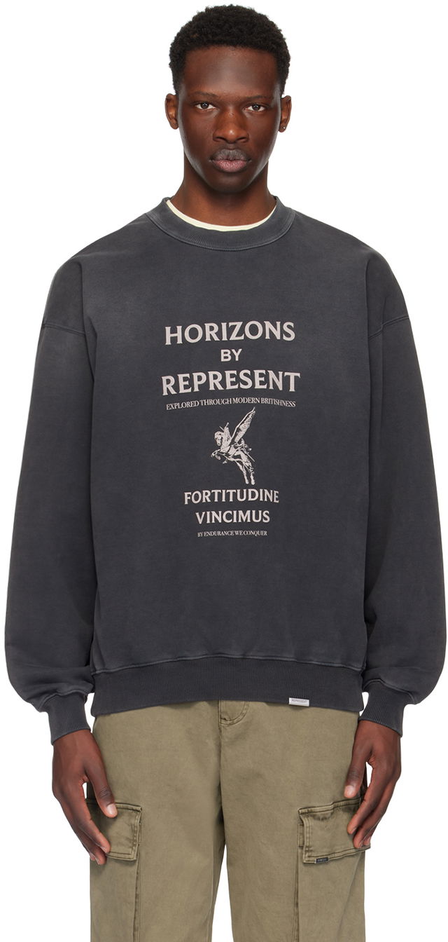 Represent Black 'Horizons' Sweatshirt