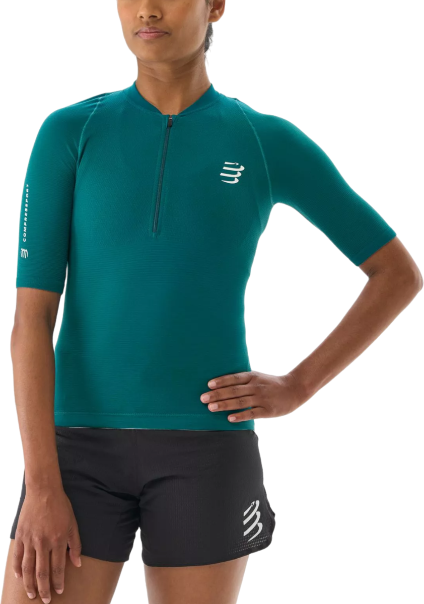 Тениска Compressport Trail Racing Postural Short Sleeve Top Зелено | atsw4916029l, 0