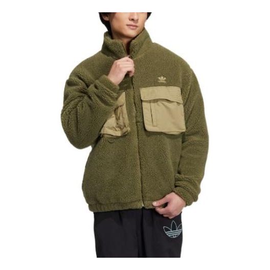 Яке adidas Originals Workwear Sherpa Jacket Зелено | IC8163