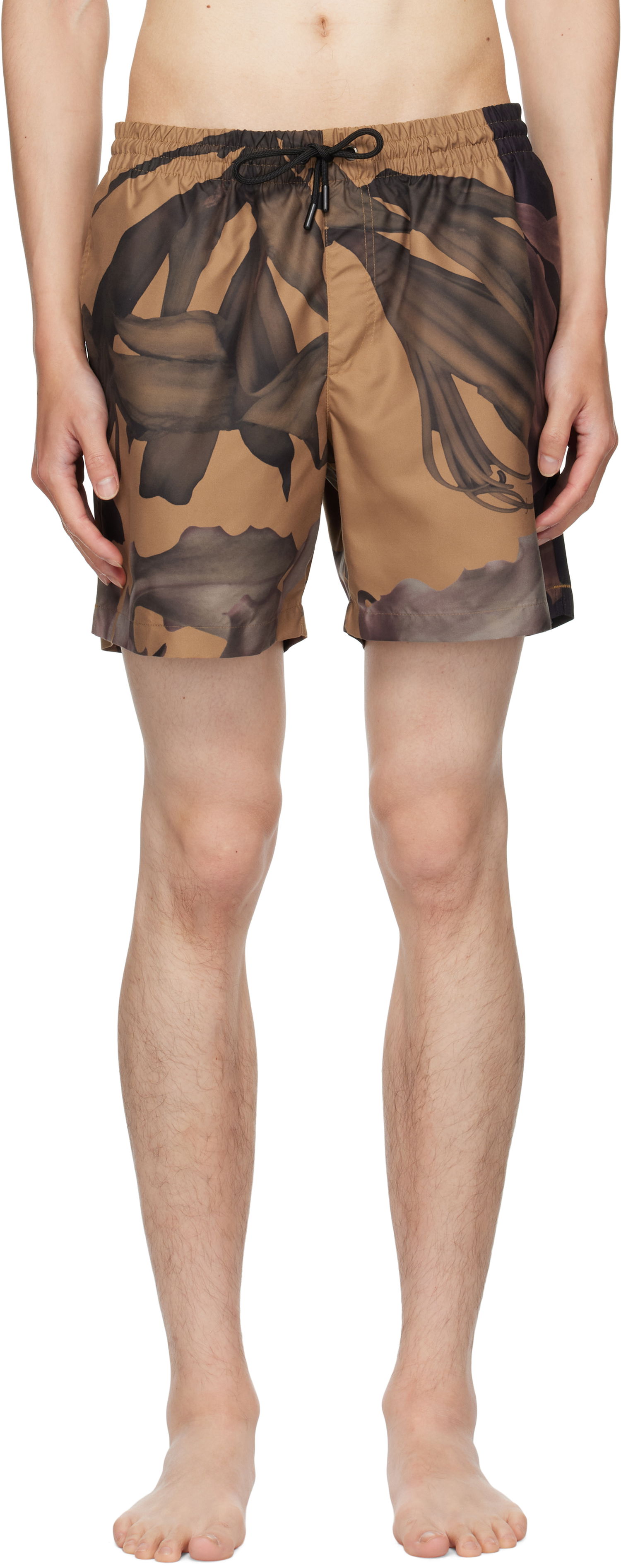 Бански Dries Van Noten Dries Van Noten Patterned Swim Shorts Кафяво | 252-022500-2271, 0