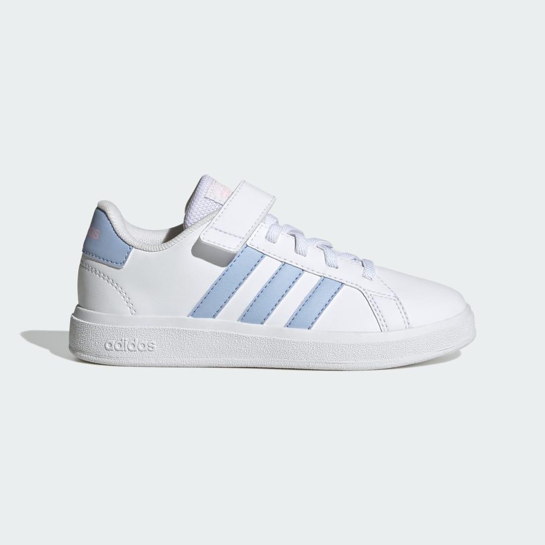 Кецове и обувки adidas Performance Grand Court Elastic Lace and Top Strap Бяло | IG4841, 0