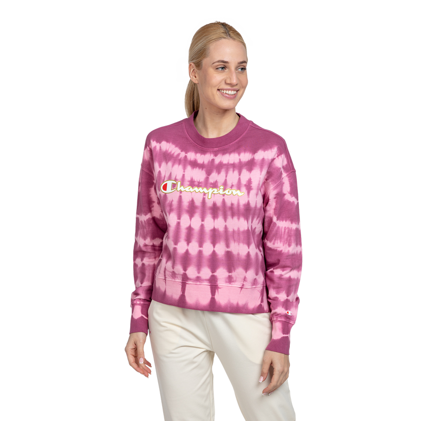 Суитчър Champion Champion Roch Tie-Dye Crewneck Sweatshirt Розово | 116981-PS029