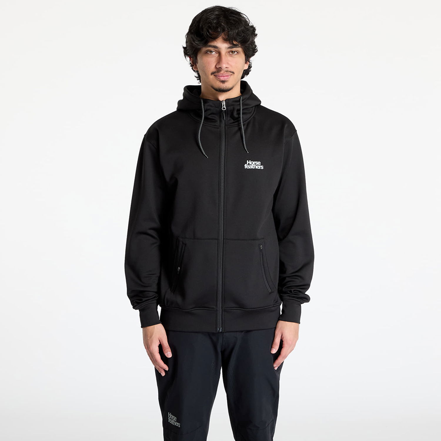Суитчър Horsefeathers Horsefeathers Callum Hoodie Черно | TM077A, 0