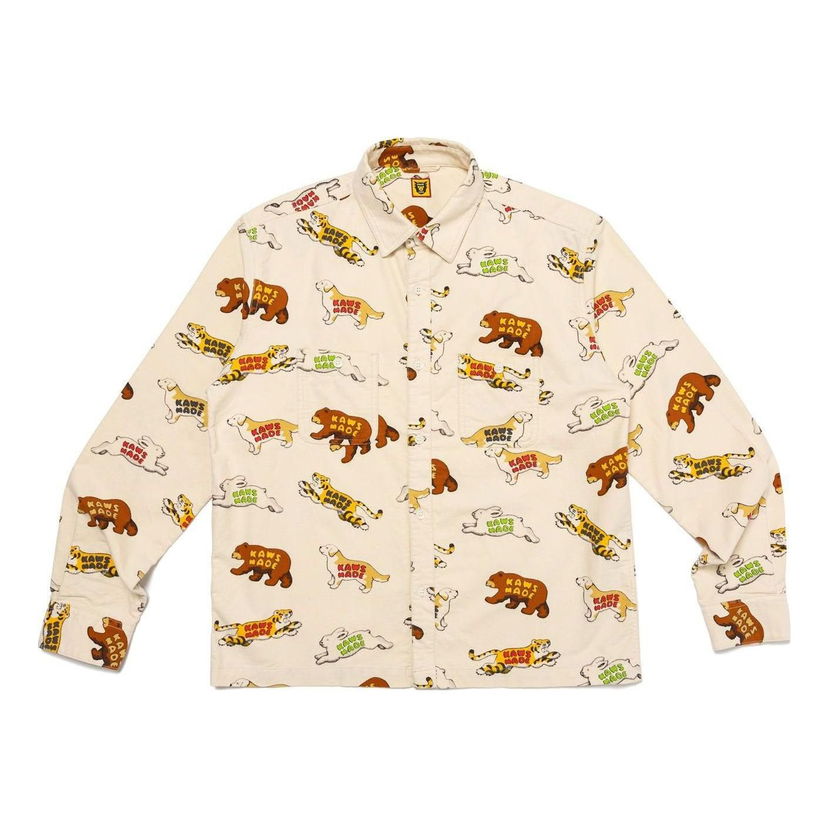 Риза Human Made Animal Patterned Shirt Бяло | XX26SH001