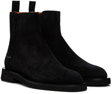 Кецове и обувки Off-White ANKLE BOOTS Черно | OMID011F22LEA0011010, 4