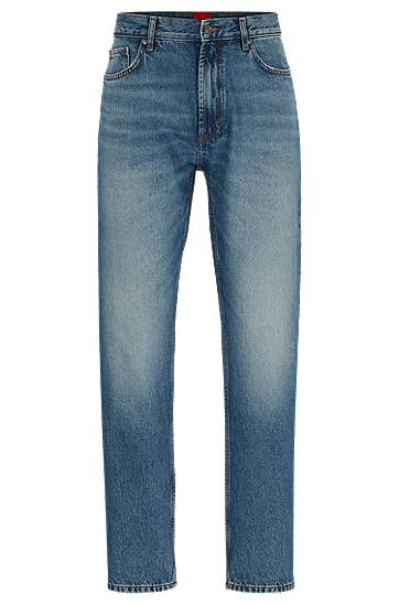 Дънки BOSS Regular-Fit Jeans with Regular Rise Синьо | 50517488, 0