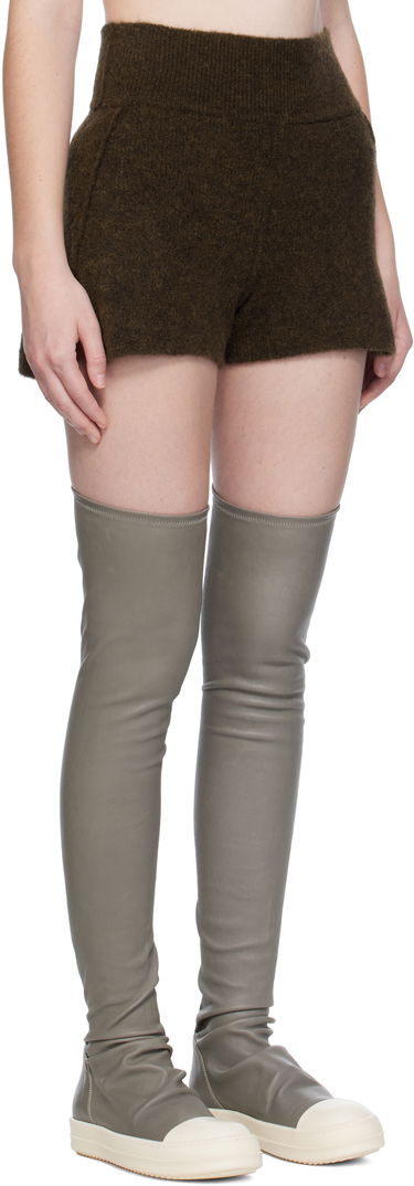 Къси панталони Rick Owens Rick Owens Alpaca Knit Shorts Бежово | RP02E4698 KWP, 4
