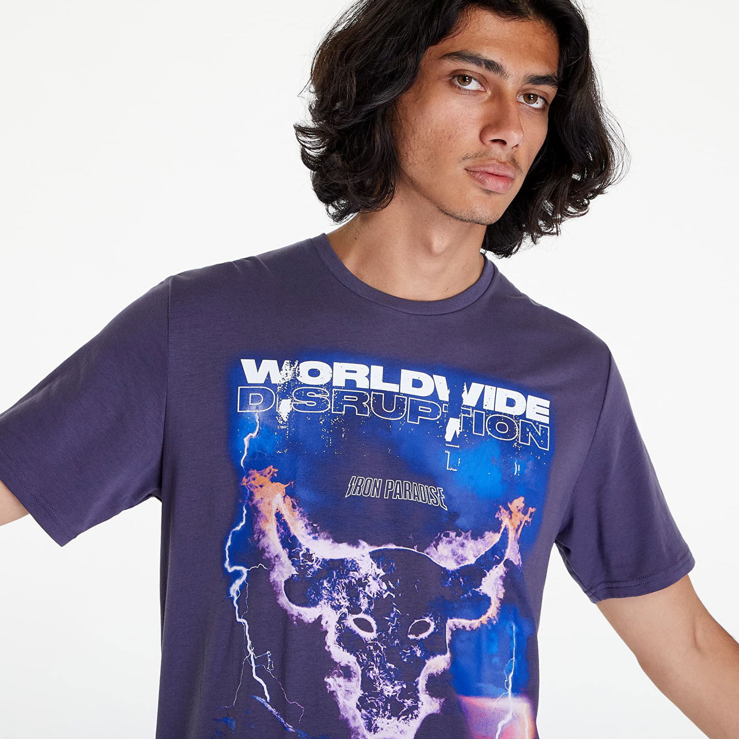 Тениска Under Armour Project Rock WWE Disruption Лилаво | 1373747-558, 0