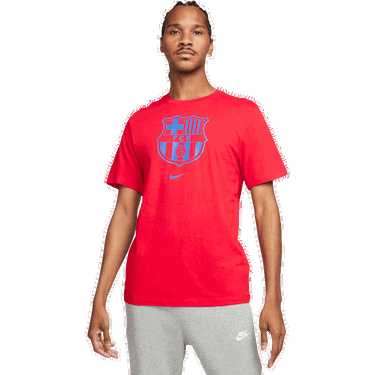 Тениска Nike FC Barcelona Crest T-Shirt Червено | HQ8396-620, 0