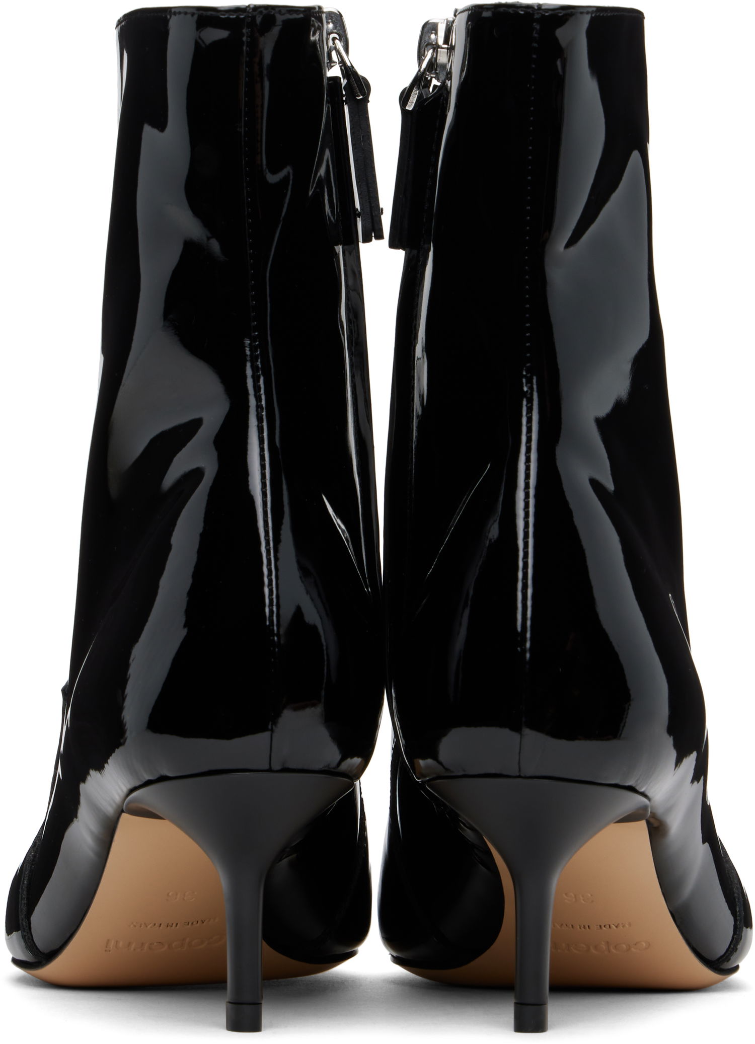 Кецове и обувки Coperni Star Cut-Out Low Heel Boots Черно | COPSH71F6026, 1