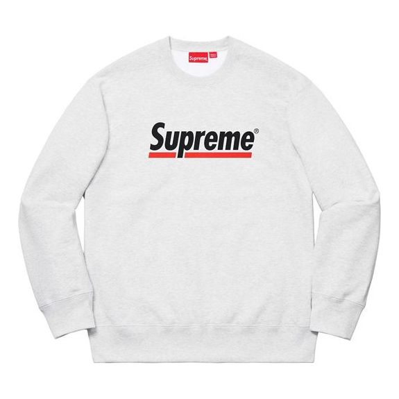 Пуловер Supreme Supreme Underline Crewneck SS20 Round Neck Pullover Сиво | SUP-SS20-351