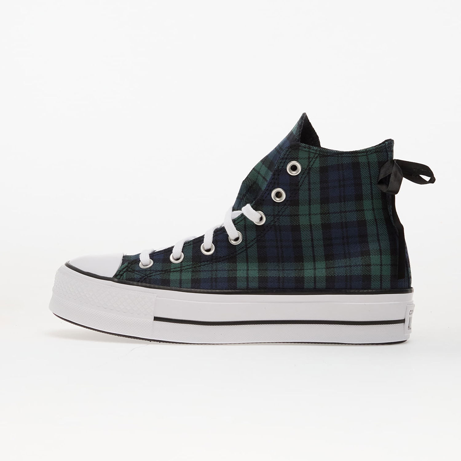 Кецове и обувки Converse Chuck Taylor All Star Lift Platform Plaid Hi Зелено | A13879C, 0