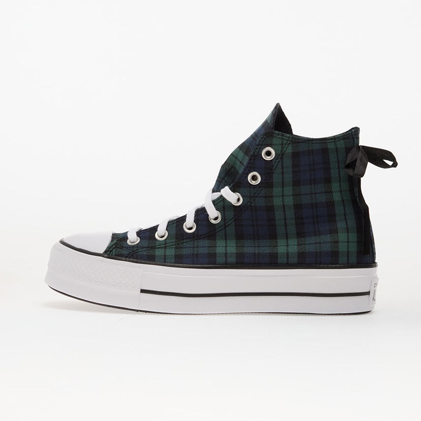 Кецове и обувки Converse Chuck Taylor All Star Lift Platform Plaid Hi Зелено | A13879C