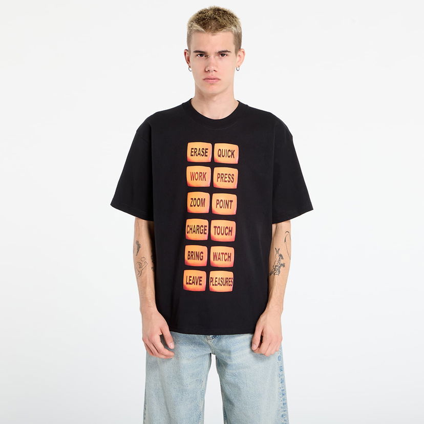 Тениска Pleasures PLEASURES Technologic T-Shirt Черно | P25DP020-BLACK