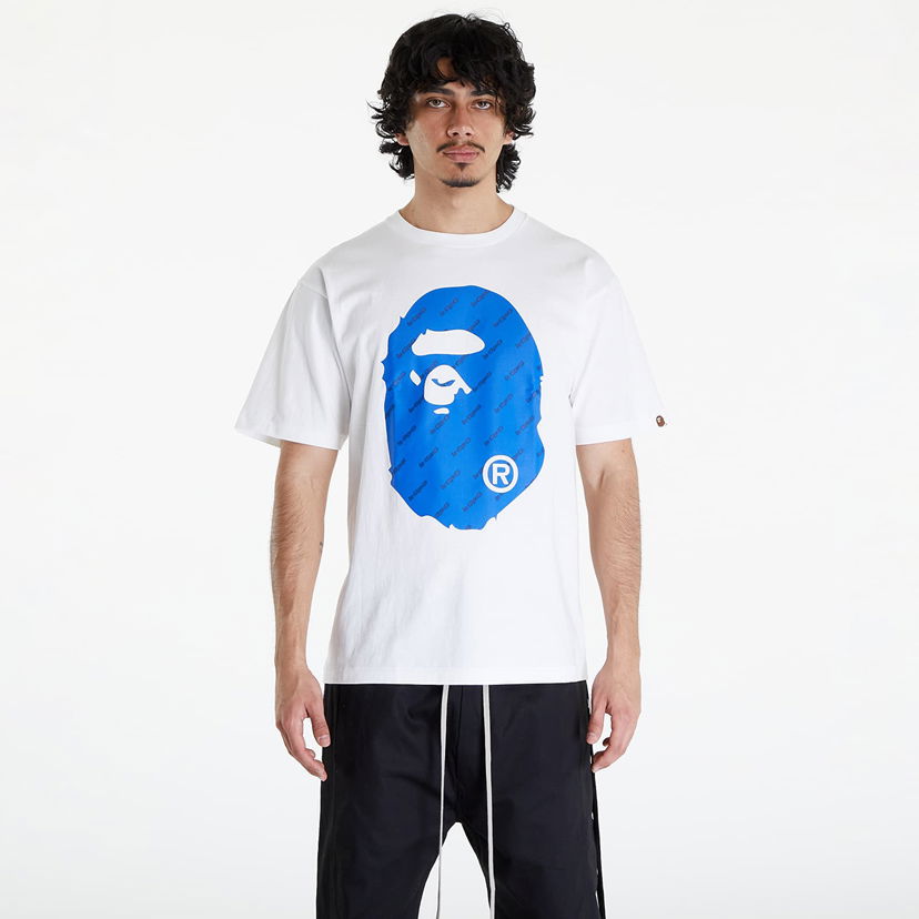 Тениска BAPE A BATHING APE Bape Hexagram Big Ape Head Tee White Бяло | 001TEK301034M WHT