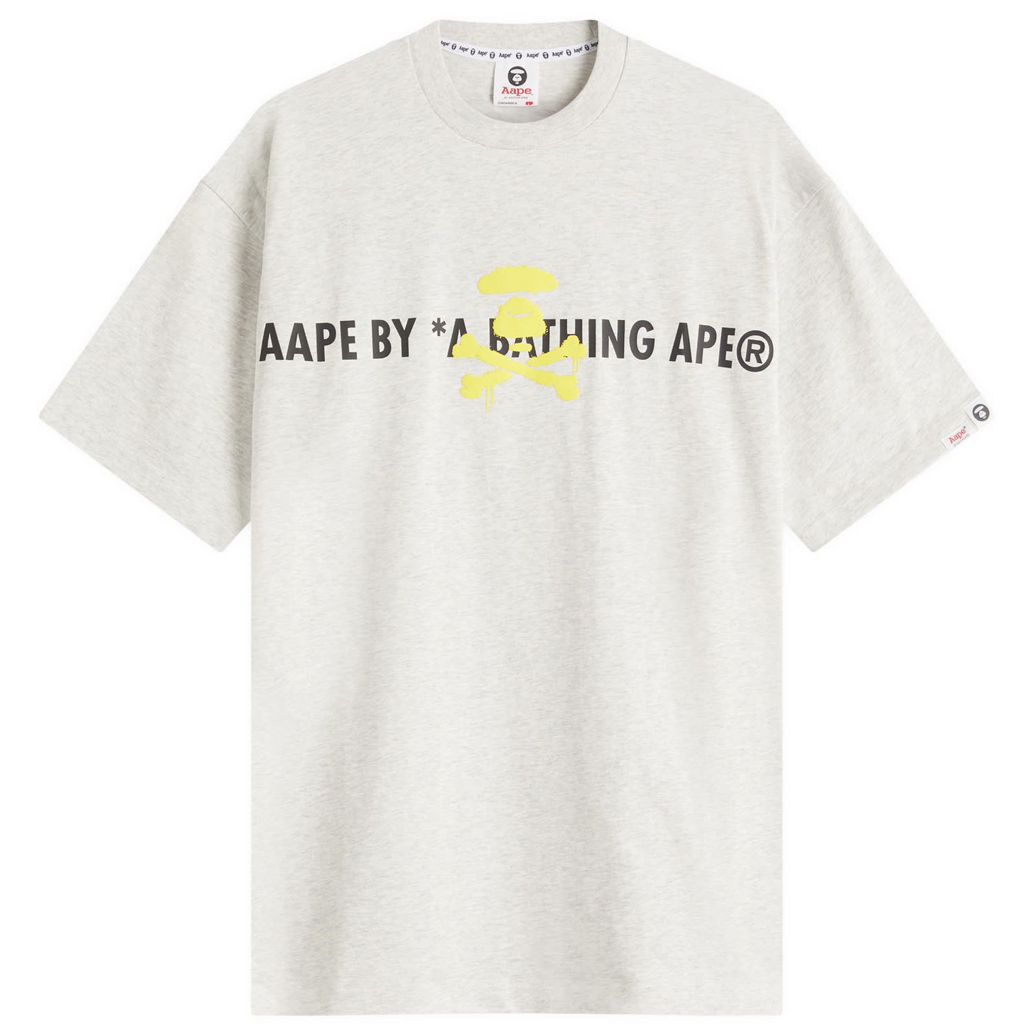 Тениска AAPE by A Bathing Ape AAPE Graffiti Neon Puff T-Shirt, Size Large Сиво | AAPTEM1644XA-WH2, 1