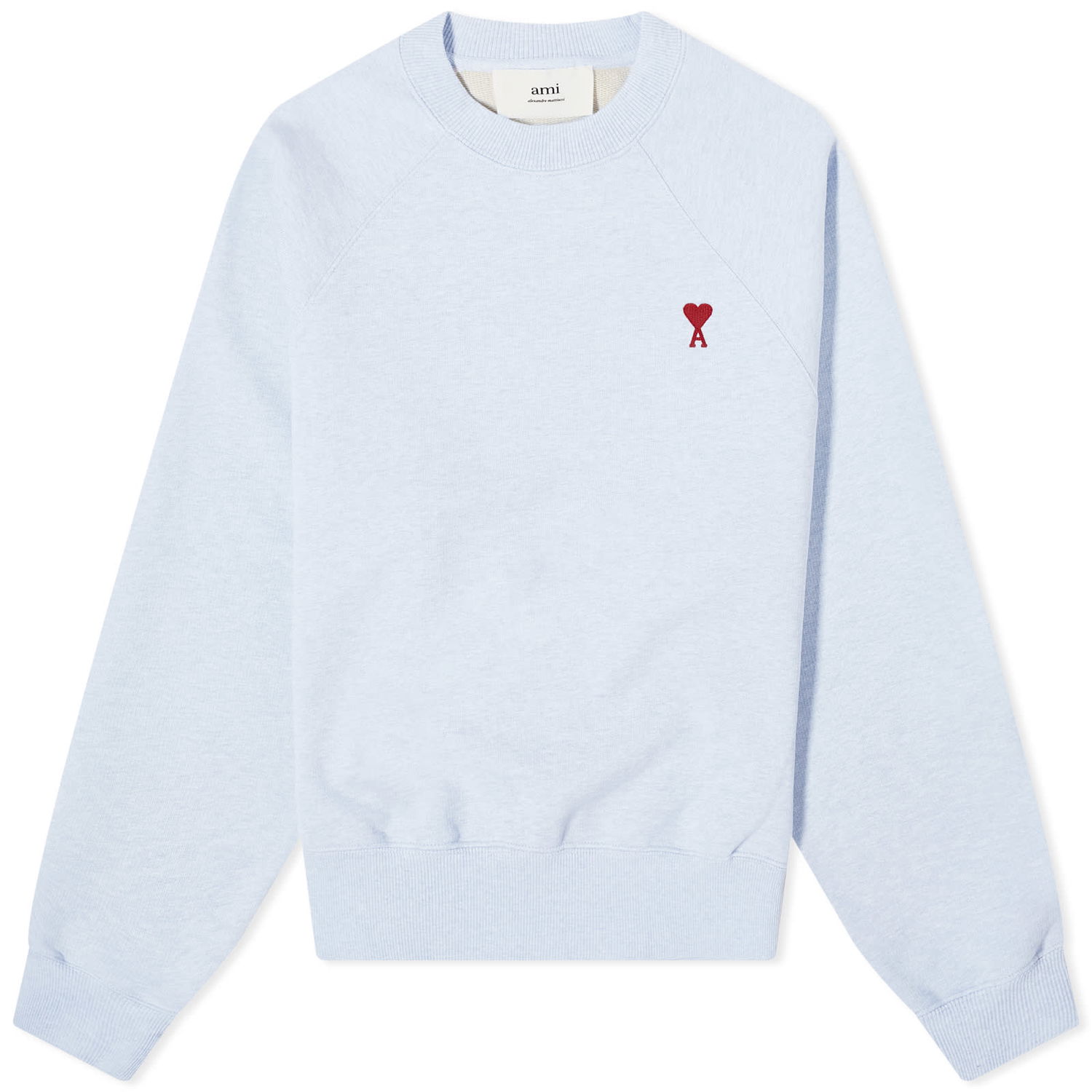 Суитчър AMI Paris Red Small De Coeur Sweatshirt Синьо | USW005-747-842, 0