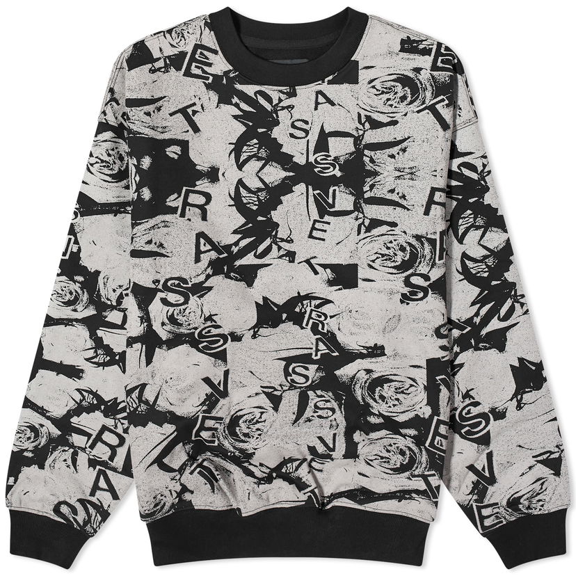 Пуловер PACCBET Roses Crew Neck Сиво | PACC14T023-BLK