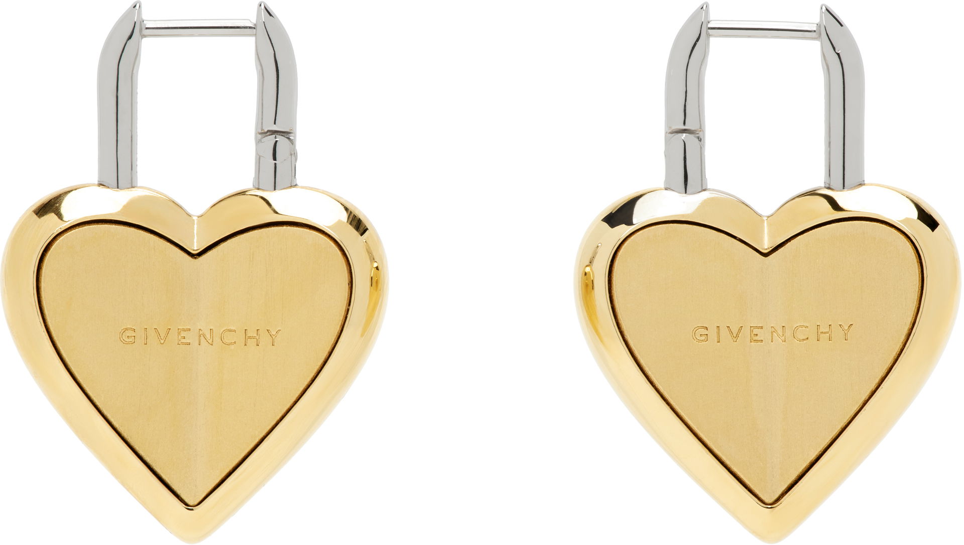 Givenchy Heart Lock Earrings, 0