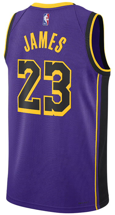 Фланелка Nike Jordan Dri-FIT NBA Swingman Los Angeles Lakers Statement Edition Лилаво | DO9530-508, 3