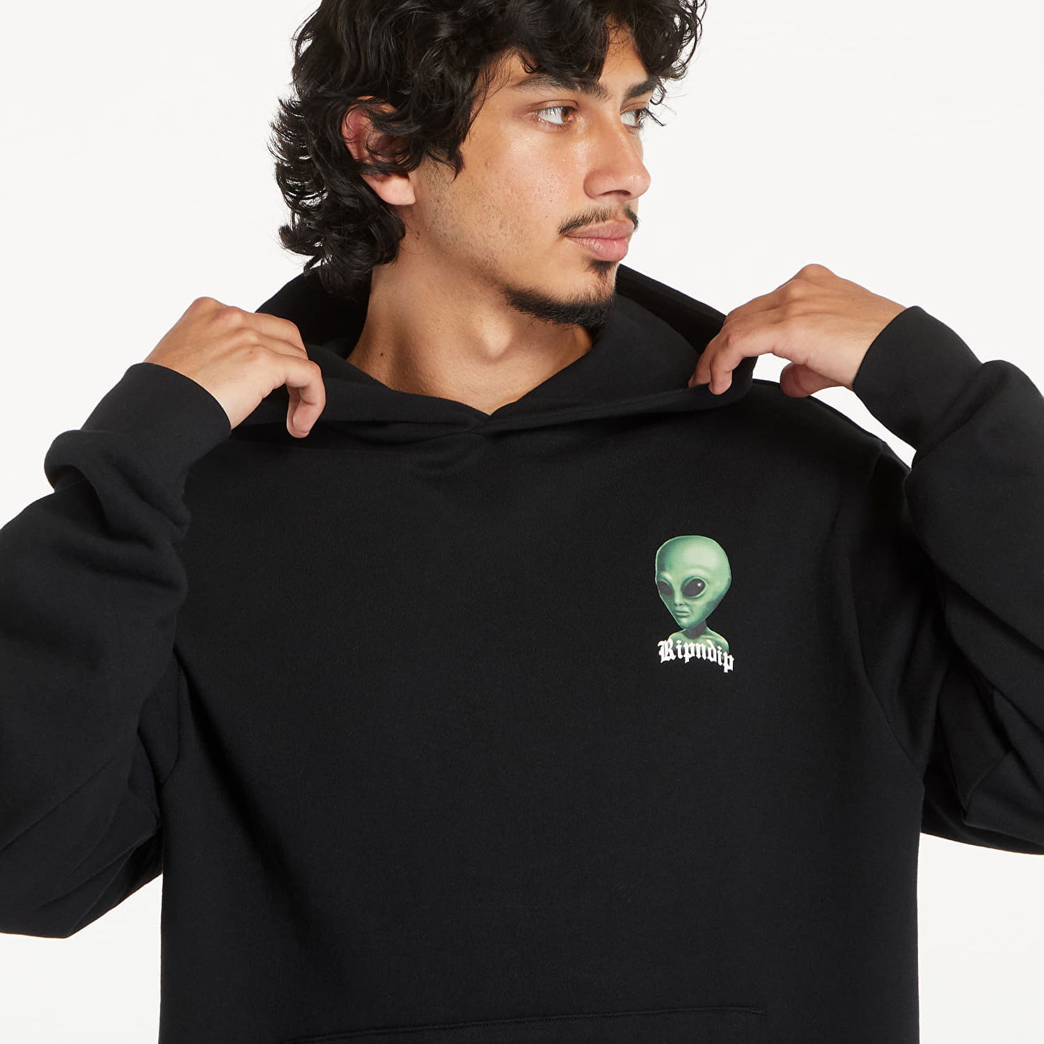 Суитчър RIPNDIP We Come In Peace Hoodie Black Черно | RNDSUM24128, 1