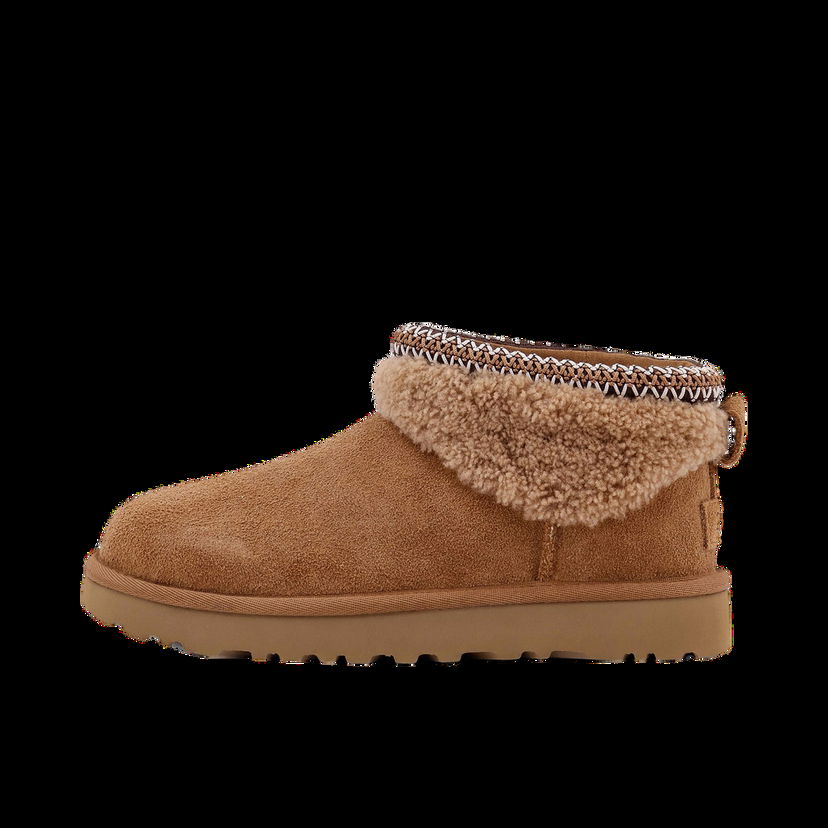 Кецове и обувки UGG Classic Ultra Mini Curly Boots Кафяво | 1158263CHE