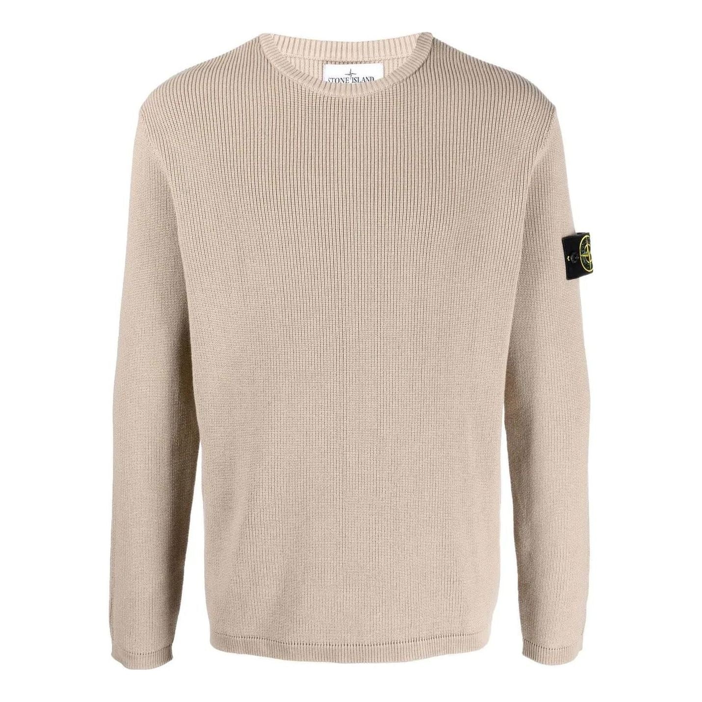 Пуловер Stone Island Knitted Jumper With Logo Patch Бежово | 7815507D8-V0092, 0