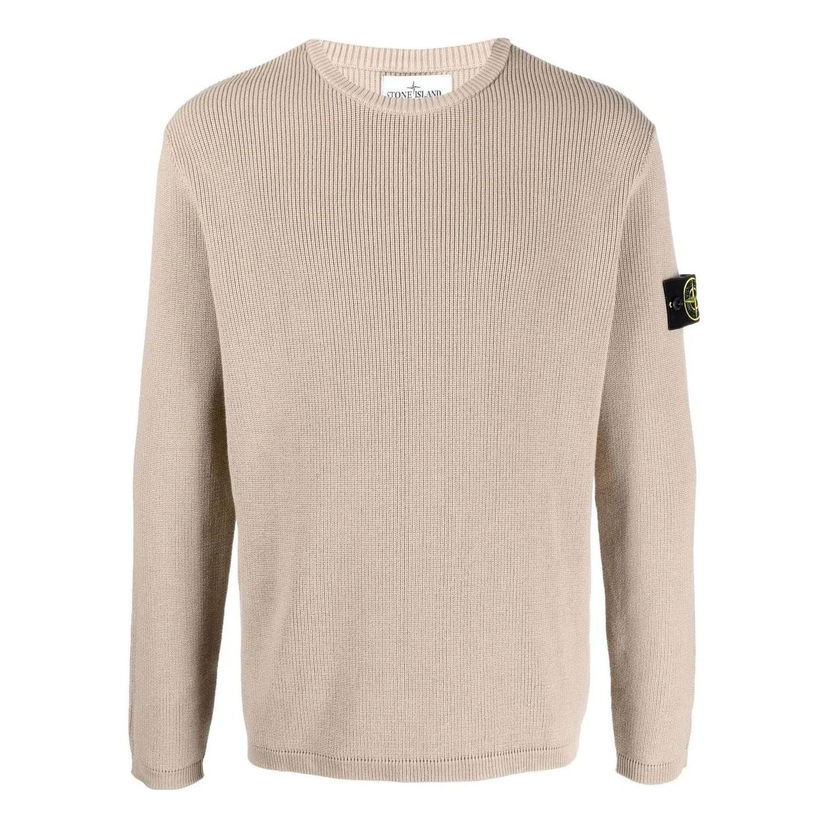 Пуловер Stone Island Knitted Jumper With Logo Patch Бежово | 7815507D8-V0092