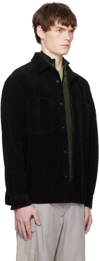 Риза Stone Island Organic Cotton Corduroy Overshirt Черно | K2S15 1200012 S0212, 1
