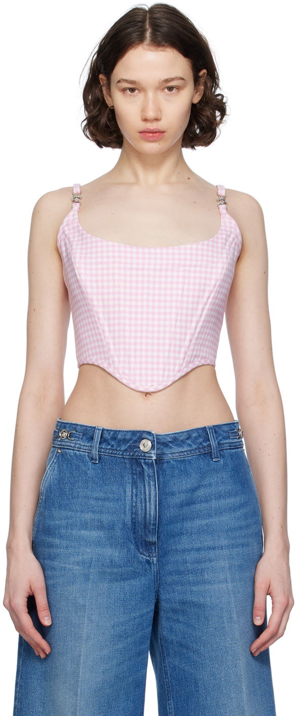 Потник Versace Pink Contrasto Medusa '95 Tank Top Розово | 1006669_1A10337, 0