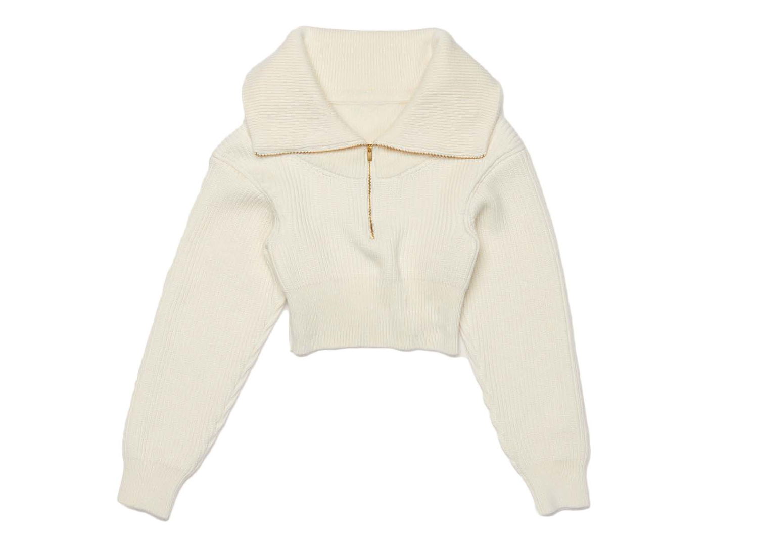 Пуловер Jacquemus La Maille Risoul Sweater Off-White Бяло | 213KN501-2086-110, 0