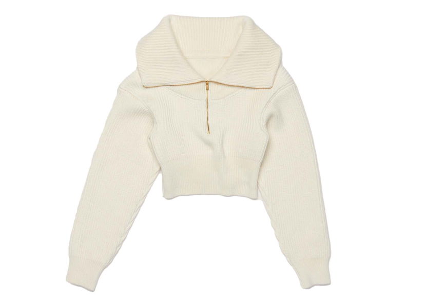 Пуловер Jacquemus La Maille Risoul Sweater Off-White Бяло | 213KN501-2086-110