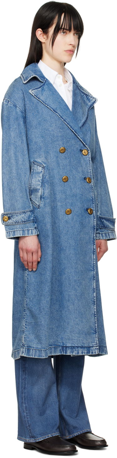 Тренчкот rag & bone rag & bone Featherweight Alora Denim Trench Coat Синьо | WDD25S1498FWBE, 1