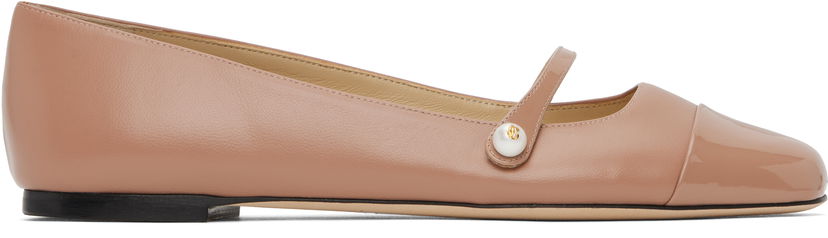 Кецове и обувки Jimmy Choo Jimmy Choo Elisa Ballerina Flats Розово | ELISA FLAT PTZ