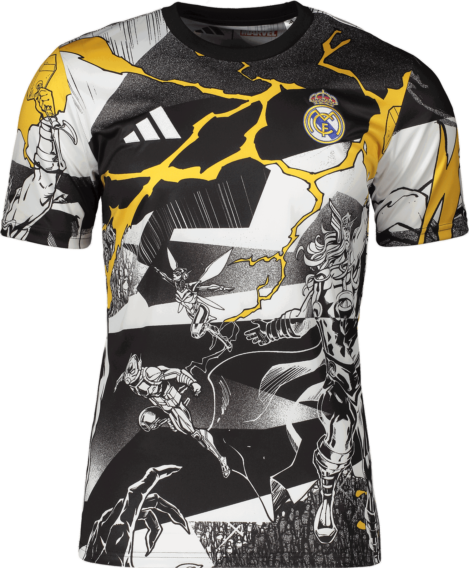 Фланелка adidas Originals Real Madrid Avengers Prematch T-Shirt 2025/26 Многоцветен | jz9016, 0