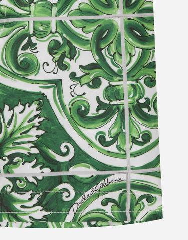 Бански Dolce & Gabbana Dolce & Gabbana Majolica Print Swim Trunks Зелено | L1J818ON01CH75DQ, 2
