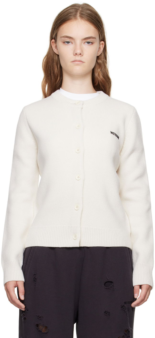 Пуловер We11done We11done Women's Cardigan Бяло | WD-KC2-24-602-W-IV, 0