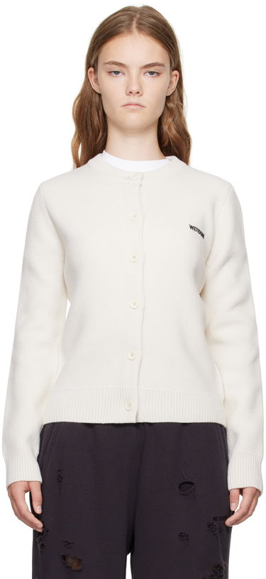 Пуловер We11done We11done Women's Cardigan Бяло | WD-KC2-24-602-W-IV, 0