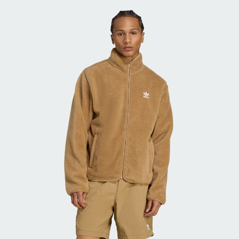 Яке adidas Performance Essentials Teddy Fleece Jacket Кафяво | JW3530