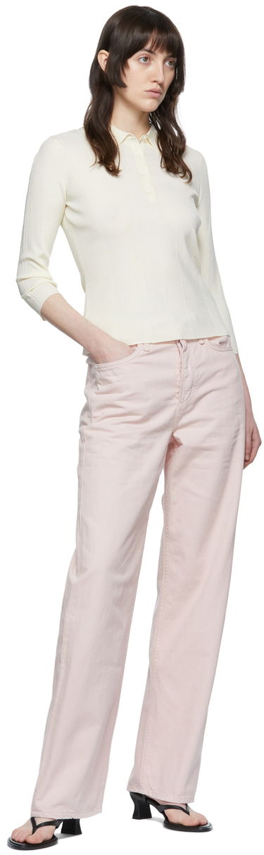 Поло тениска rag & bone Pacey Knit Polo Бяло | WAS22P049WB49, 3