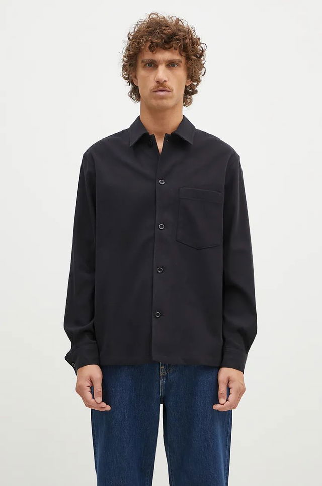 LS Shirt Carsten Cotton Wool Regular