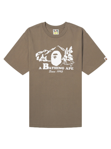 Тениска BAPE Camp T-Shirt Кафяво | 001TEJ801046M-BRN