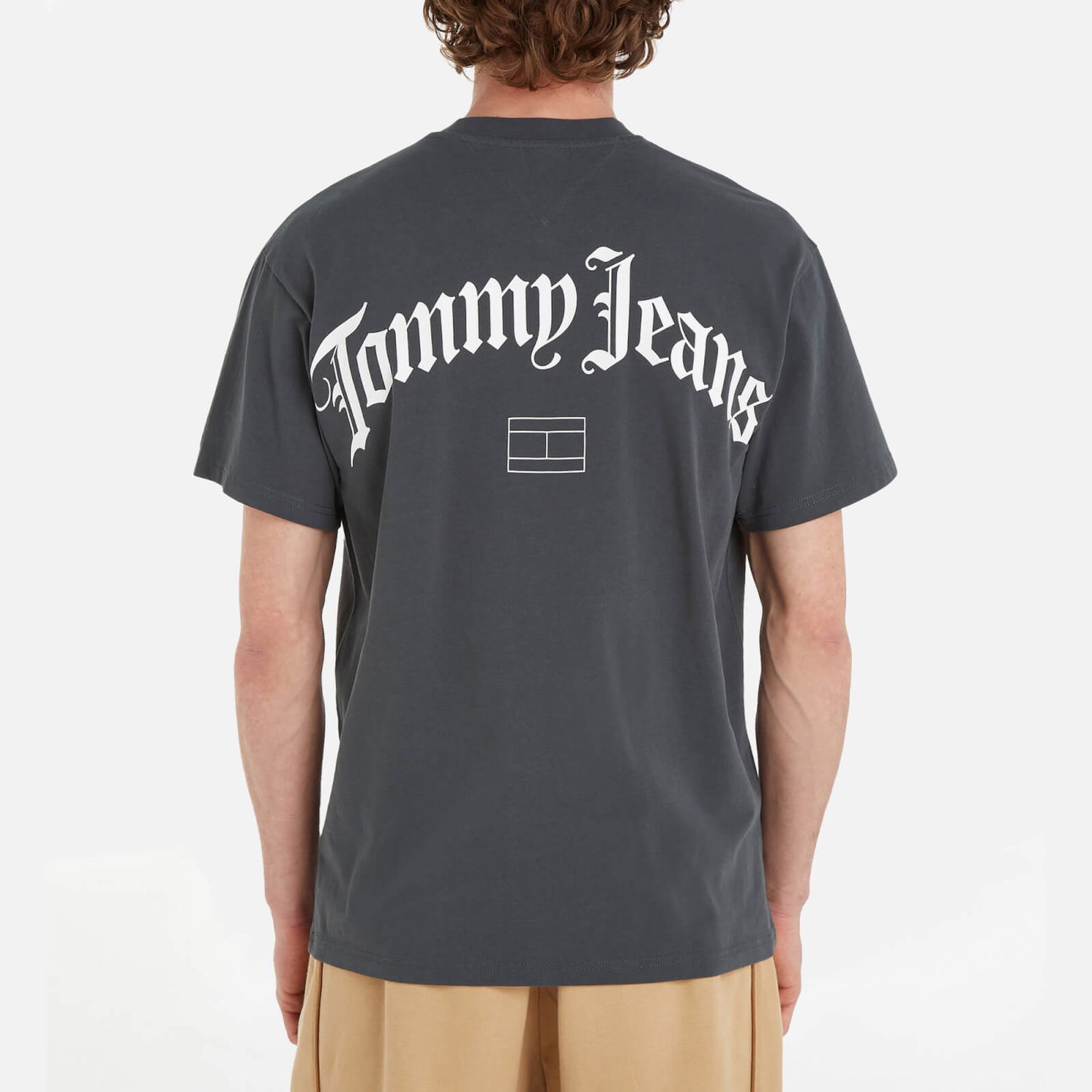 Тениска Tommy Hilfiger Tommy Jeans Grunge Archive Back Cotton-Jersey Сиво | DM0DM17719PUB, 1